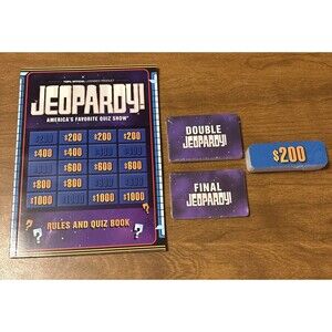 Jeopardy Quiz Show Game Double & Final Challenges Rule/Puzzle Book *COMPLETE*